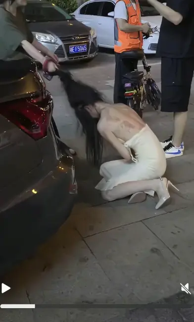 《白裙女子被抓头发跳河》高清播放-湘E车牌白裙女子跳河事件始末-《白裙女子被抓头发跳河》完整版全记录-无删减在线观看