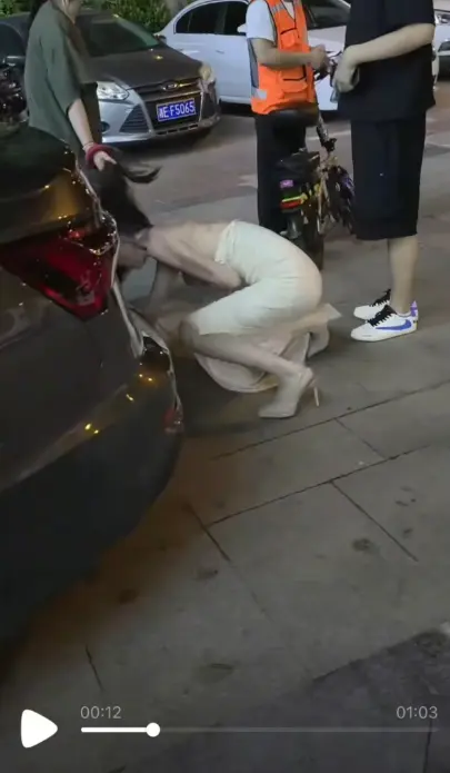 抓小三引发坠河意外全记录-白衣女子被揪头发跳河高清视频免费播放